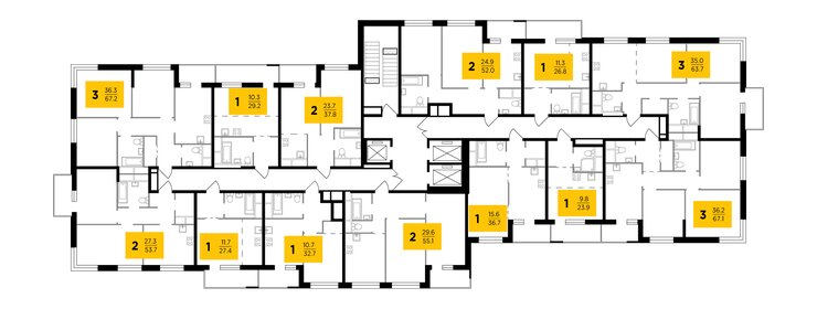 Квартира 34,9 м², 1-комнатная - изображение 1