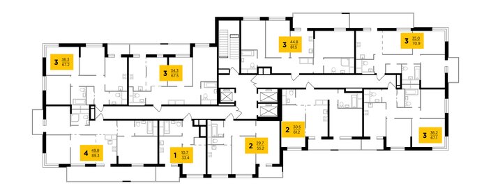 Квартира 66 м², 3-комнатная - изображение 1