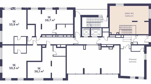 55 м², 1-комнатная квартира 19 688 500 ₽ - изображение 11