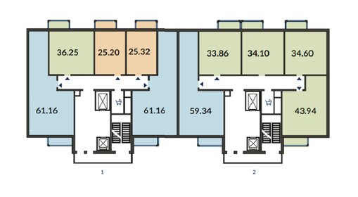 66,1 м², 2-комнатная квартира 10 500 000 ₽ - изображение 94