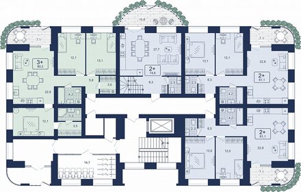 Квартира 49,5 м², 1-комнатная - изображение 5