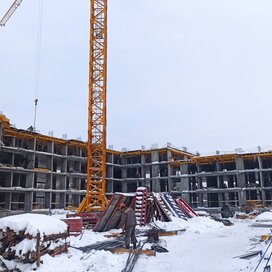 Ход строительства в ЖК «Холмогоровский» за Январь — Март 2022 года, 1