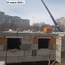Ход строительства в жилом доме «Даниловский» за Январь — Март 2022 года, 2