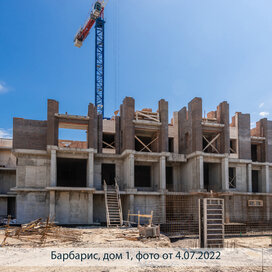 Ход строительства в семейном квартале «Барбарис» за Июль — Сентябрь 2022 года, 2