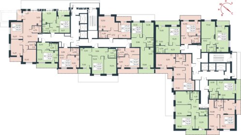 Квартира 76,8 м², 3-комнатная - изображение 4