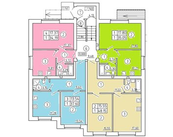 62 м², 1-комнатная квартира 11 000 000 ₽ - изображение 31