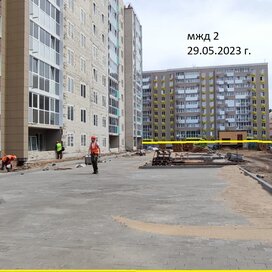 Ход строительства в ЖК «Южный бульвар» за Апрель — Июнь 2023 года, 2