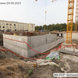Ход строительства в ЖК «ЛСР. Большая Охта» за Июль — Сентябрь 2023 года, 3