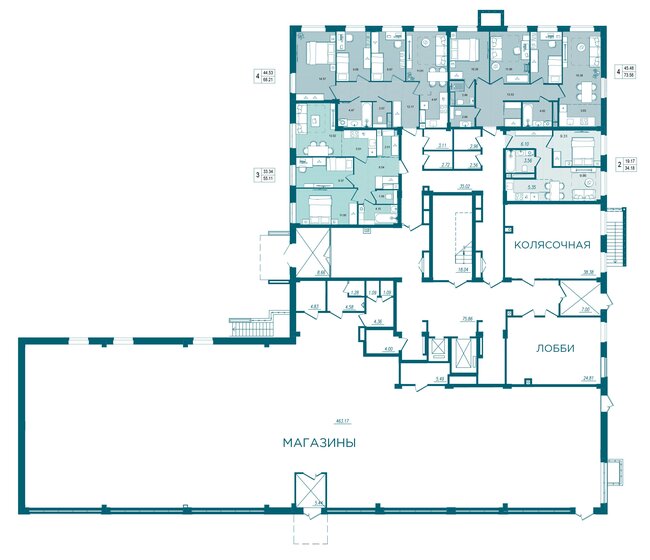 69,6 м², 3-комнатная квартира 4 700 000 ₽ - изображение 64