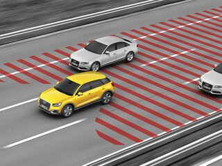 Audi active lane assist в сочетании с Audi side assist