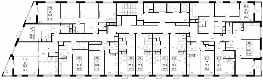 Квартира 61,8 м², 2-комнатная - изображение 2