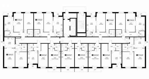 38,5 м², 1-комнатная квартира 6 450 000 ₽ - изображение 101