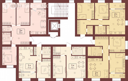 41,3 м², 1-комнатная квартира 9 789 322 ₽ - изображение 13