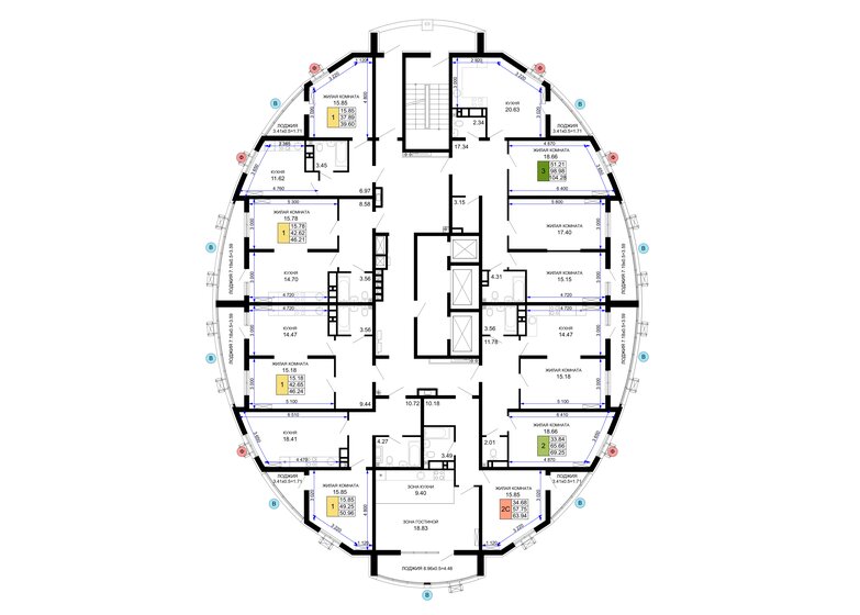 50,2 м², 2-комнатная квартира 6 000 000 ₽ - изображение 27