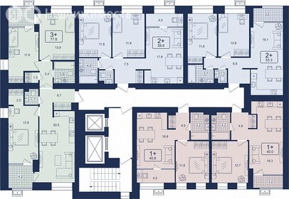 Квартира 81,4 м², 3-комнатная - изображение 1