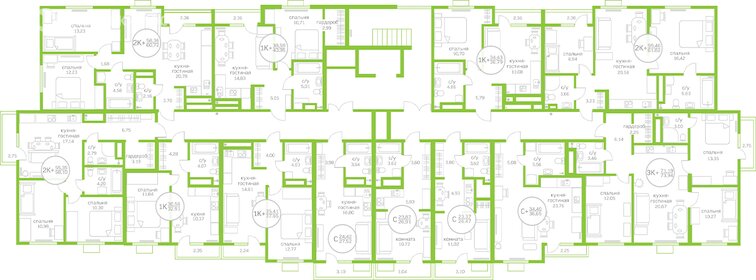 Квартира 71,2 м², 4-комнатная - изображение 1