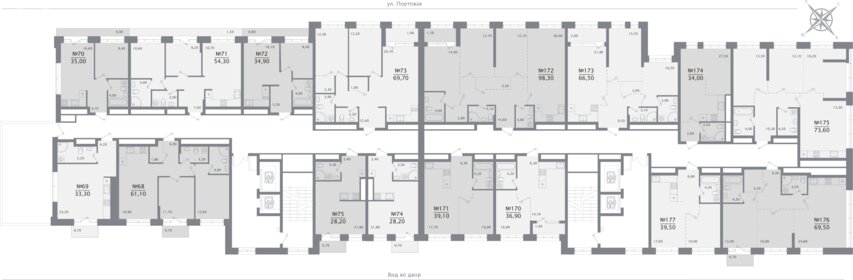Квартира 69,7 м², 2-комнатная - изображение 2