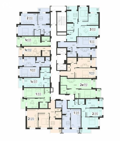 27 м², квартира-студия 3 645 000 ₽ - изображение 19