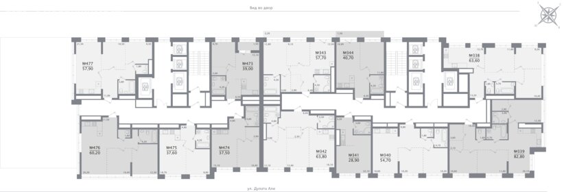 Квартира 62,4 м², 2-комнатная - изображение 2