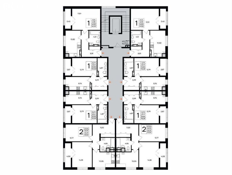 36 м², 1-комнатная квартира 5 300 000 ₽ - изображение 70