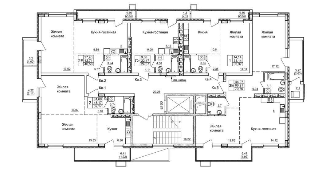 30,3 м², 1-комнатная квартира 5 400 000 ₽ - изображение 98