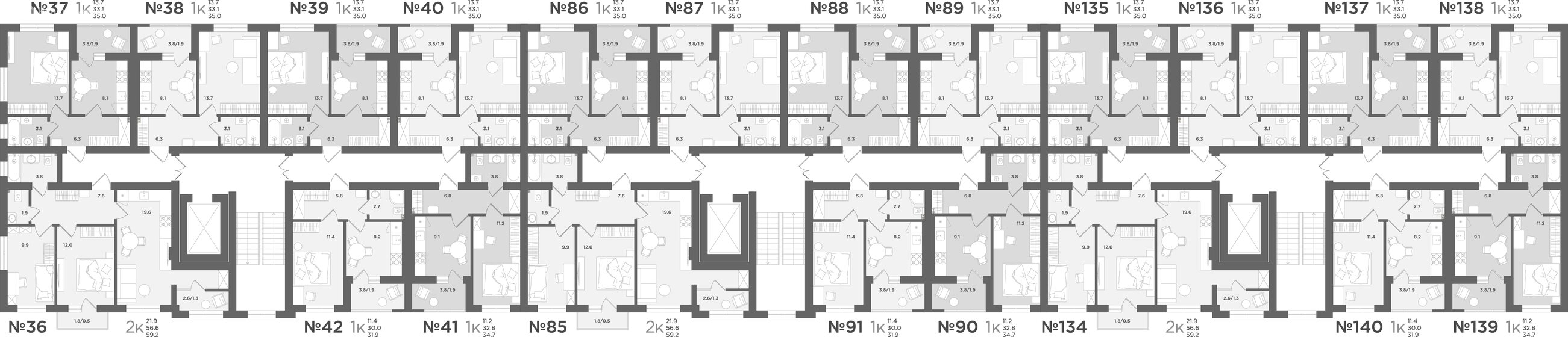 30 м², 1-комнатная квартира 4 922 000 ₽ - изображение 29
