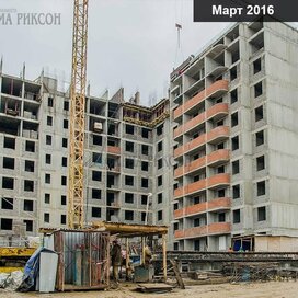Ход строительства в ЖК «Сходня Парк» за Январь — Март 2016 года, 1