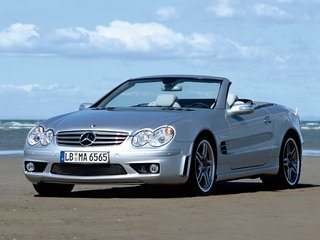 2006 Mercedes-Benz SL-Класс AMG 55 AMG II (R230) Рестайлинг, белый, 4800000 рублей, вид 1