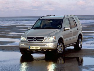 2003 Mercedes-Benz M-Класс 350 I (W163) Рестайлинг, серебристый, 450000 рублей, вид 1