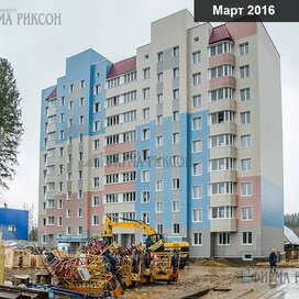 Ход строительства в ЖК «Сходня Парк» за Январь — Март 2016 года, 2