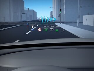 Проекционный дисплей MBUX с дополненной реальностью