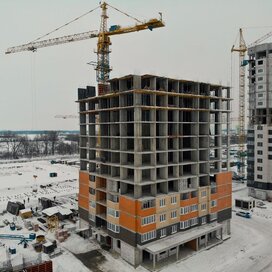 Ход строительства в микрорайоне «Губернский» за Январь — Март 2021 года, 1