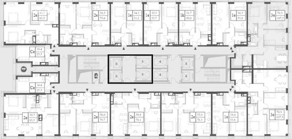 Квартира 53,7 м², 2-комнатная - изображение 2