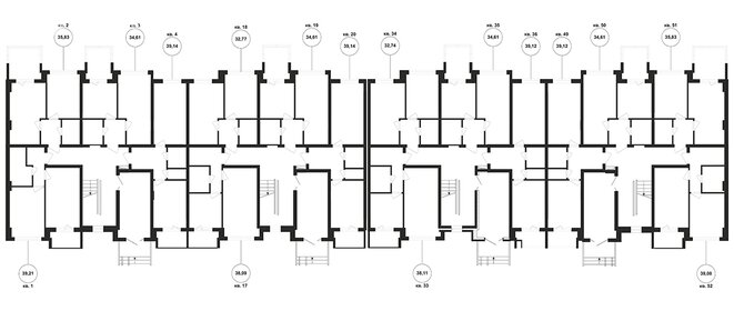 Квартира 39 м², 1-комнатная - изображение 2