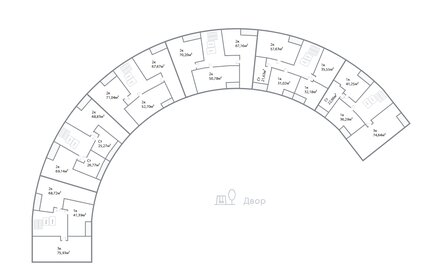 Квартира 66,7 м², 2-комнатная - изображение 2