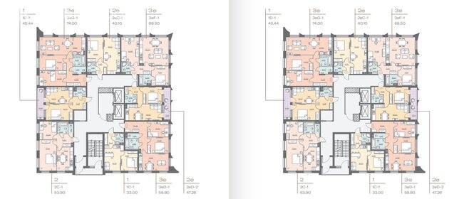 68,7 м², 2-комнатные апартаменты 18 425 000 ₽ - изображение 67