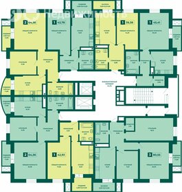 Квартира 64,4 м², 2-комнатная - изображение 2