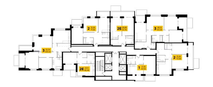 Квартира 49 м², 1-комнатная - изображение 1