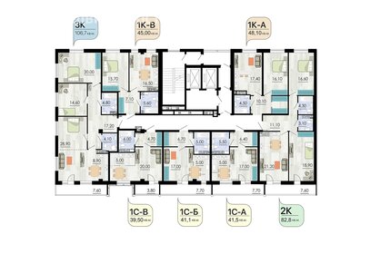 Квартира 97,4 м², 3-комнатная - изображение 2