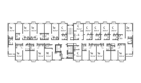 Квартира 32,9 м², 1-комнатная - изображение 2