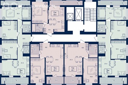 Квартира 79,1 м², 3-комнатная - изображение 1