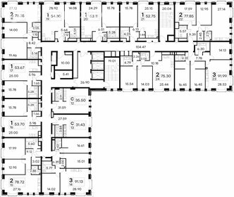 70 м², 2-комнатная квартира 27 950 000 ₽ - изображение 66