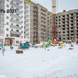 Ход строительства в ЖК «Белые росы» за Октябрь — Декабрь 2021 года, 2