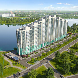 Купить квартиру с большой кухней в ЖК «Дом у озера» в Краснодаре - изображение 1