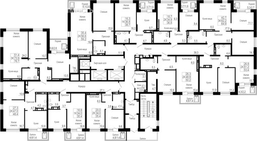 Квартира 53,4 м², 2-комнатная - изображение 2