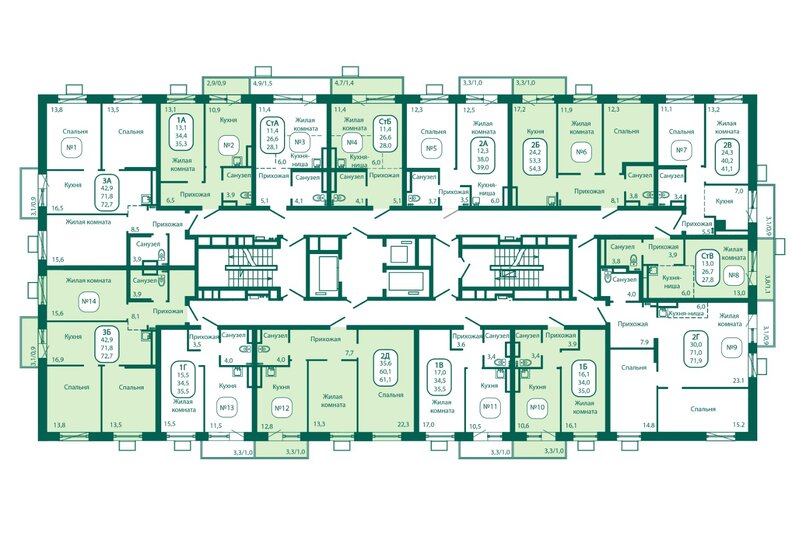 27 м², квартира-студия 6 900 000 ₽ - изображение 1