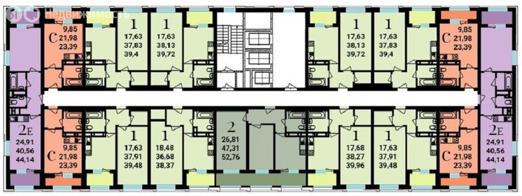 Квартира 39,9 м², 1-комнатная - изображение 2