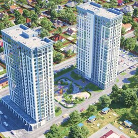 Купить 3-комнатную квартиру с большой кухней в семейном квартале «Оптимисты» в Новосибирске - изображение 1
