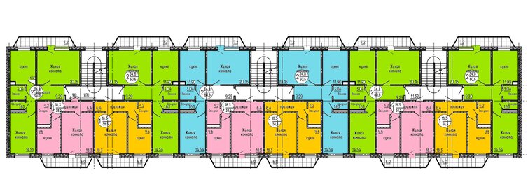 Квартира 60,4 м², 2-комнатная - изображение 2
