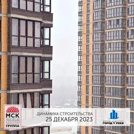 Ход строительства в ЖК «Город у реки» за Октябрь — Декабрь 2023 года, 1